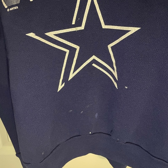 1992 Dallas Cowboys Sweatshirt - Navy, XL - Picture 3 of 5